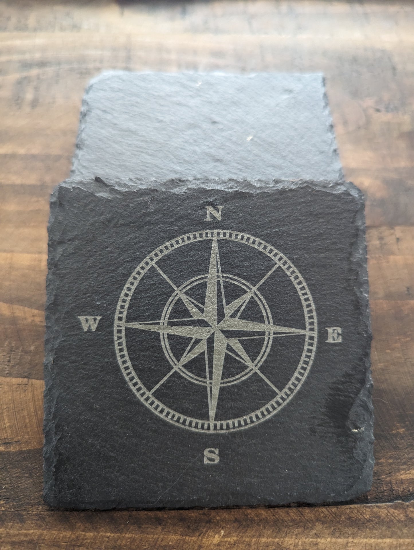 Compass - 4 Pack Square Coaster