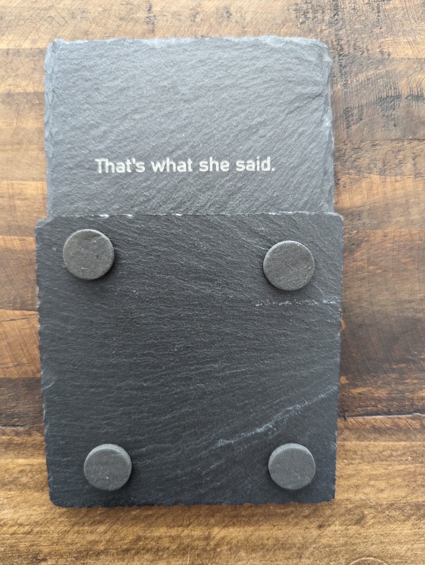 Office Quote Coasters - 4 Pack Square
