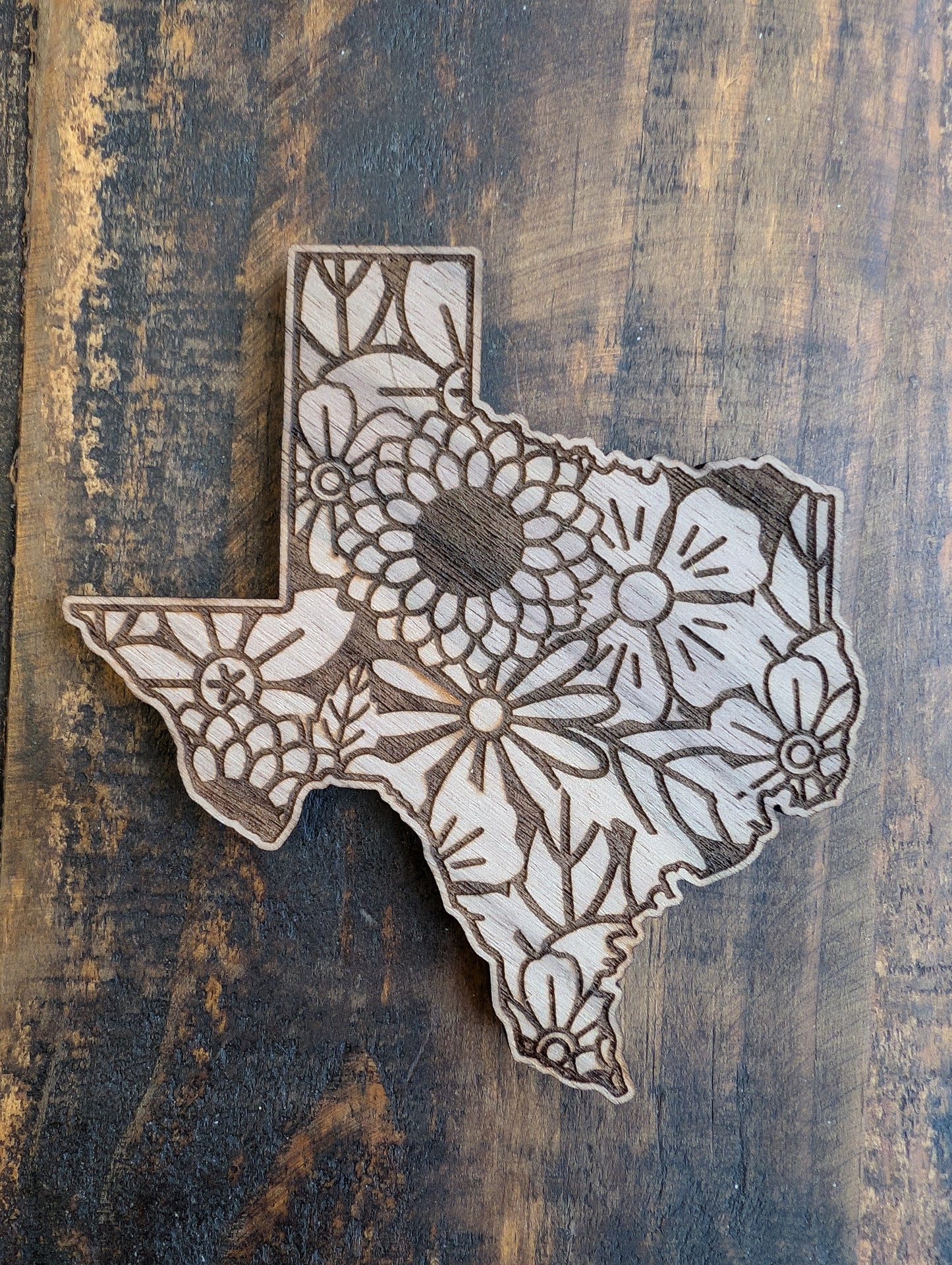 Texas Floral Magnet